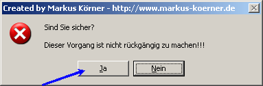 Abbildung 8: Sicherheitsabfrage zur Deinstallation